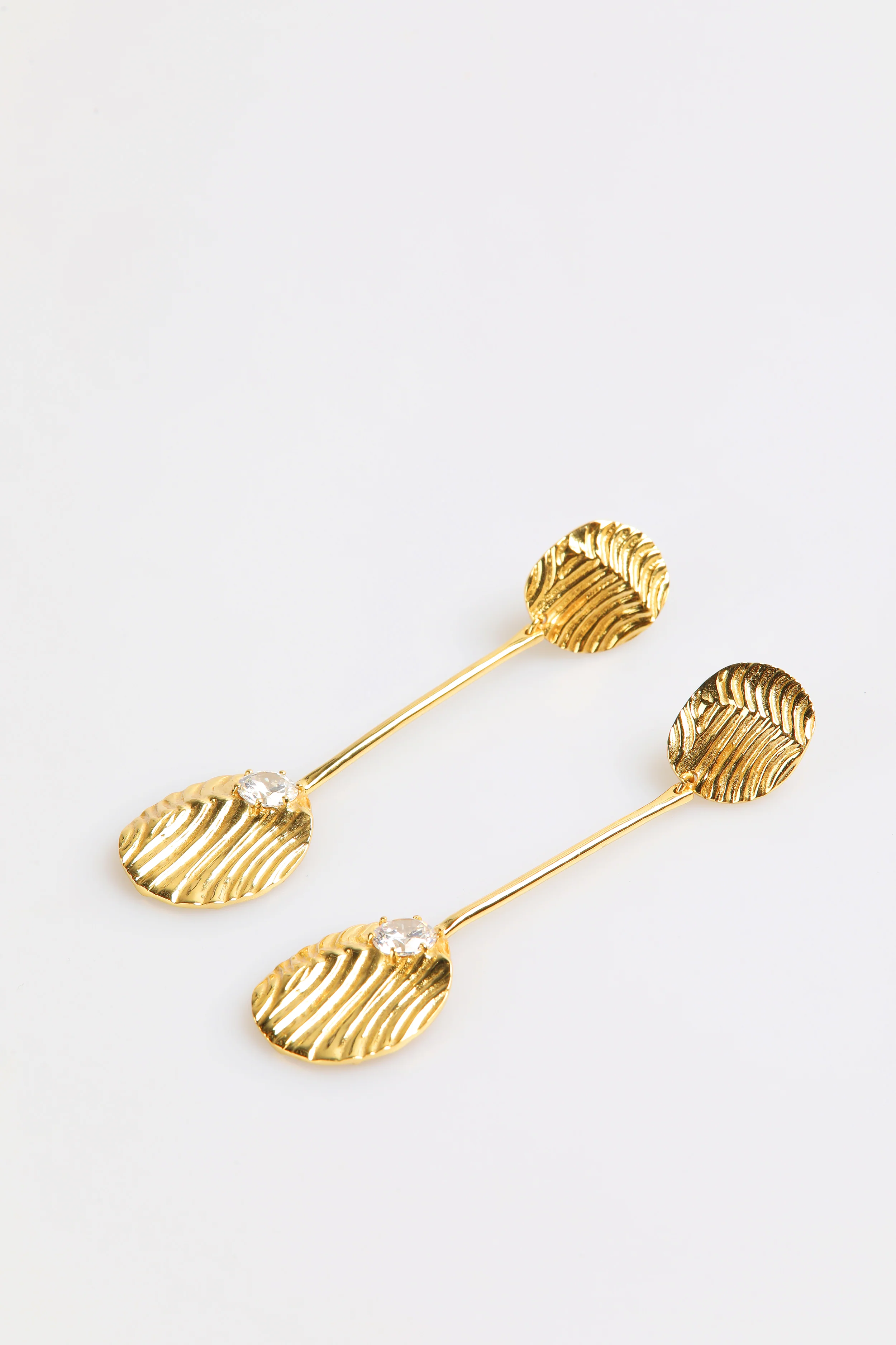 PENDIENTES DORADO CRISTAL - Image 3