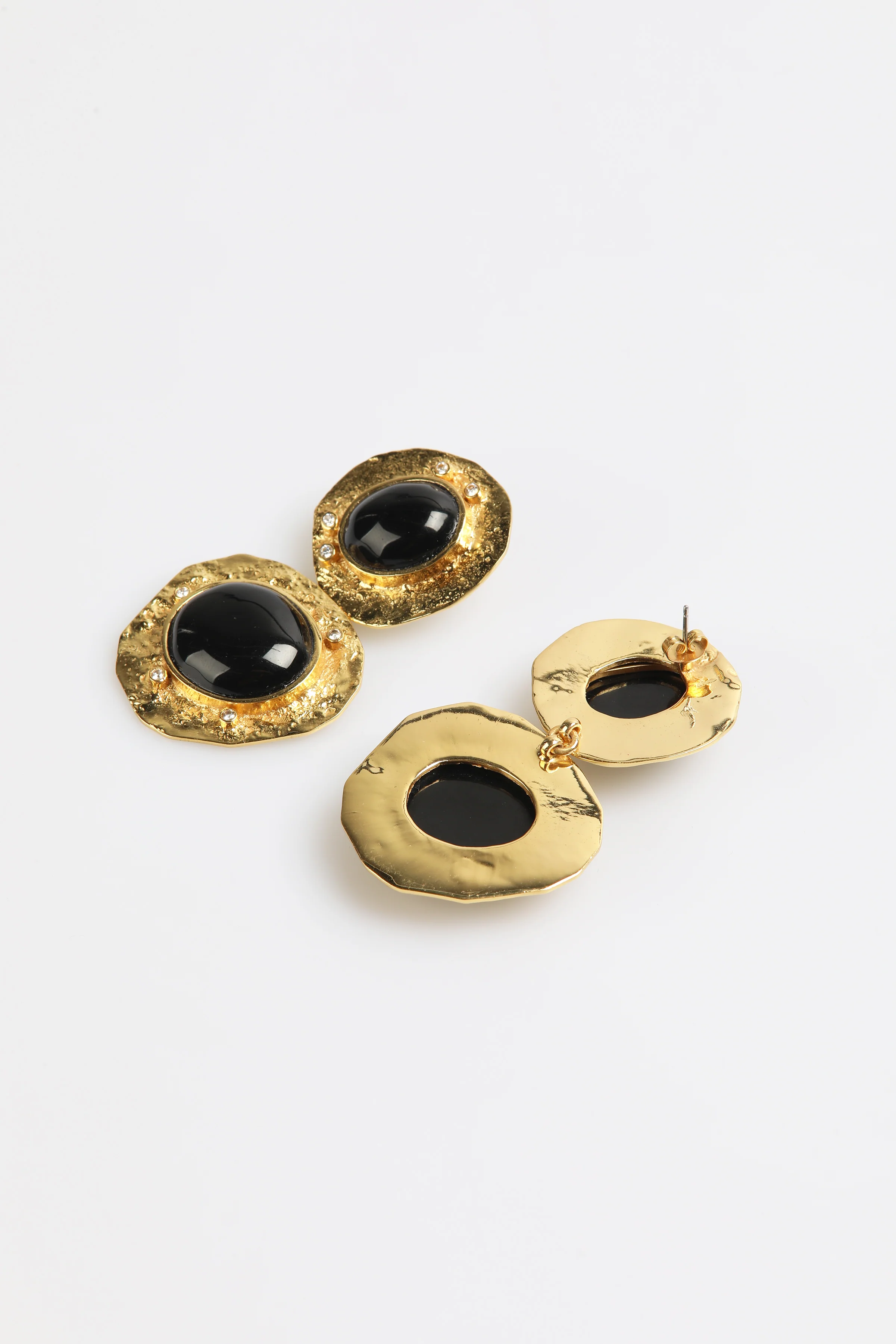 PENDIENTES NEGRO DORADOS - Image 6