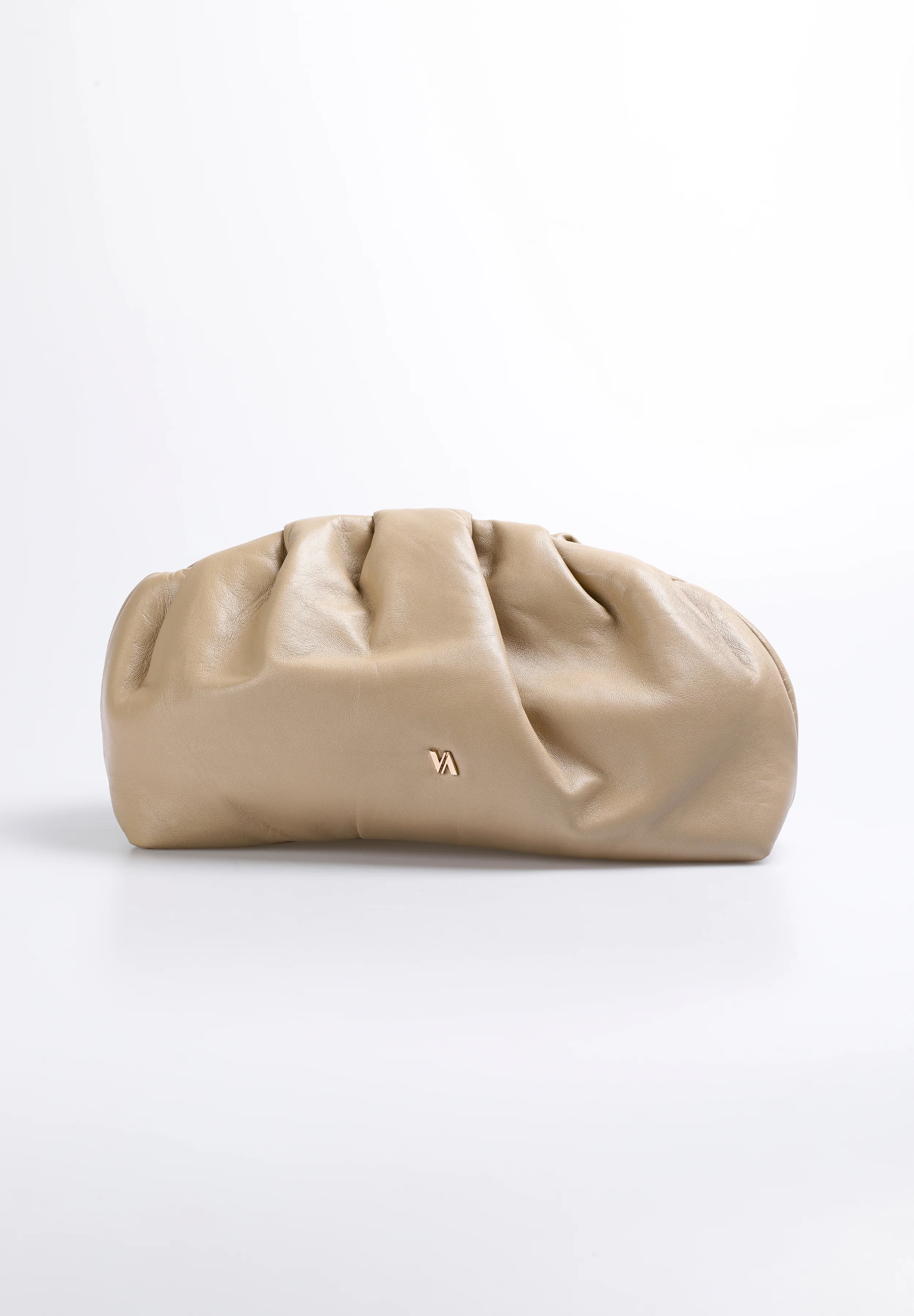 POMPOM BAG MEDIA LUNA CREMA